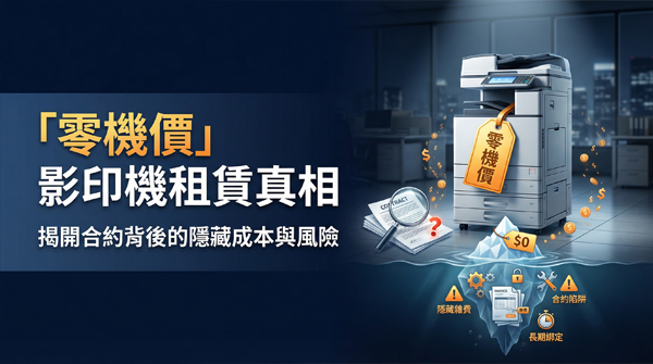 零機價影印機租賃真相拆解2026